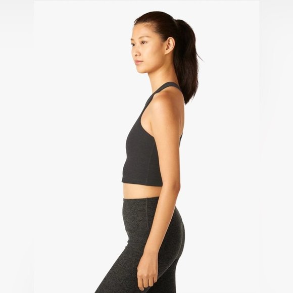 Beyond Yoga Spacedye Studio Cropped Tank Halter Longline Sports Bra Size Small - Picture 6 of 13